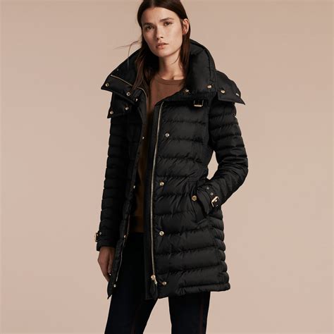 burberry puffer coat women& 39|Burberry nylon puffer coat.